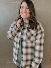 Load image into Gallery viewer, Black Plaid Shacket